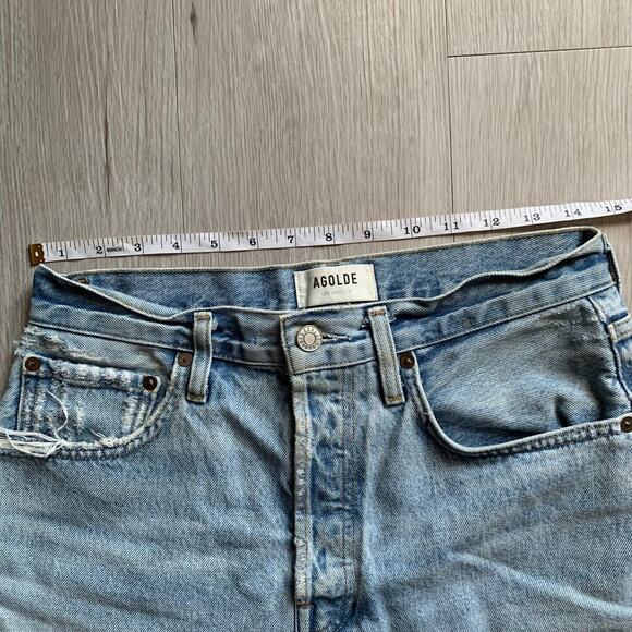 Agolde Denim Parker Shorts Size 27 - Picture 3 of 5